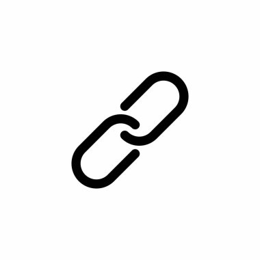 Zincir, halka simgesi. Grafik tasarımı, Web, UI, uygulama için vektör illüstrasyonu. 