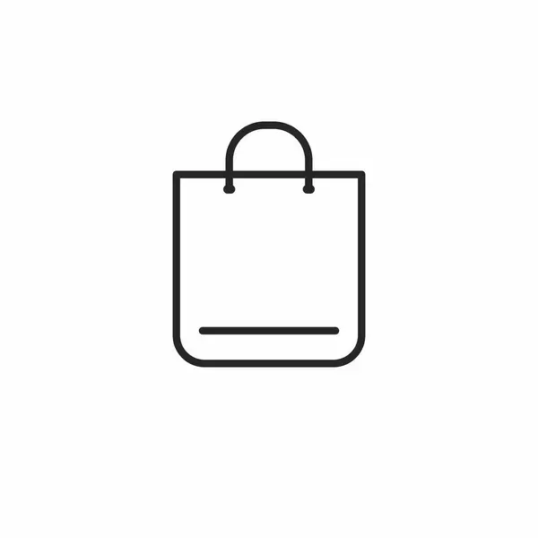 Icono Bolsa Compras Ilustración Vectorial Para Diseño Gráfico Web App — Archivo Imágenes Vectoriales