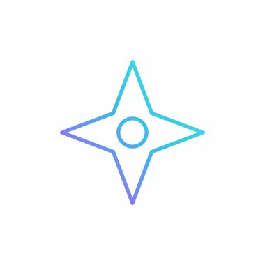 Yıldız Simgesi. Mobil konsept ve web tasarımı için Vektör İllüstrasyonu.