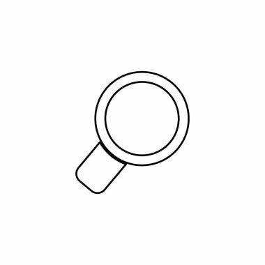 Büyüteç simgesi. Grafik tasarımı, Web, UI, uygulama için vektör illüstrasyonu.