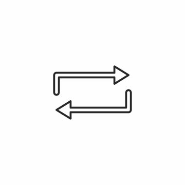 Karıştırma simgesi. Grafik tasarımı, Web, UI, uygulama için vektör illüstrasyonu.