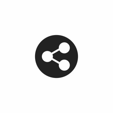 Simgeyi paylaş. Grafik tasarımı, Web, UI, uygulama için vektör illüstrasyonu.