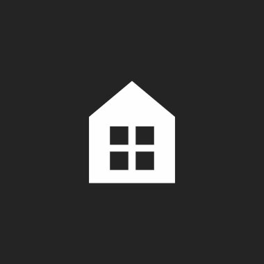 Ev Simgesi. Grafik tasarımı, Web, UI, uygulama için vektör illüstrasyonu.