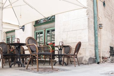 Cozy cafe in the city of Lviv