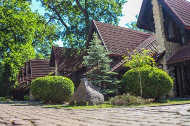 Landscaping at the stone house