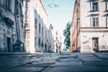 Ancient streets of Lviv, city life