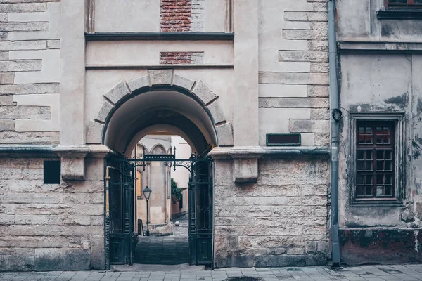 Interior Facade Old Building Lviv — Stockfoto