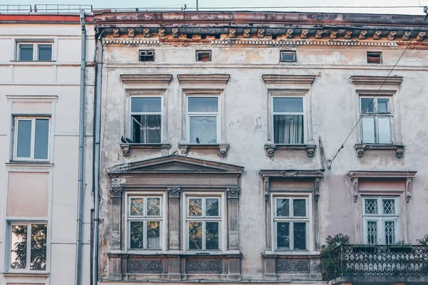 Background Design Texture Walls Windows Houses Building Facades Streets Istanbul — Stock Photo, Image
