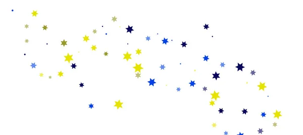 Střílení Konfetti Vlnitých Hvězd Barevné Hvězdy Slavnostní Zázemí Abstraktní Vzor — Stockový vektor