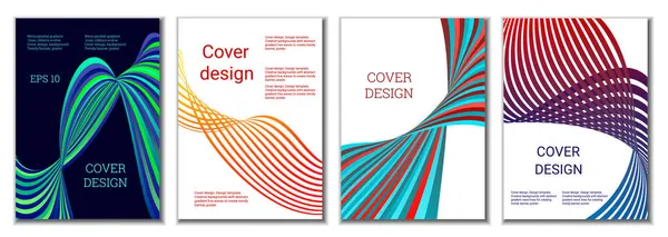 Ontwerp Van Covers Voor Tijdschriften Banners Posters Set Van Hoezen — Stockvector