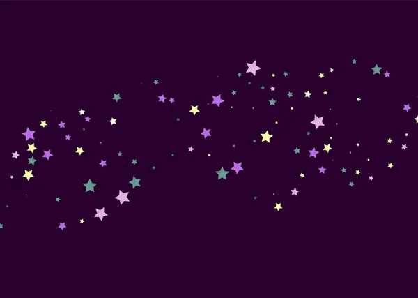 Schießen Aus Konfetti Wellige Sterne Vielfarbige Sterne Feierlicher Hintergrund Abstraktes — Stockvektor