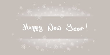 Mutlu noeller. - Mutlu yıllar. Alışılmadık bir Noel kartı tasarımı, açılışı hassas kar taneleri olan bir yazı. Noel arkaplanı, kar, afiş