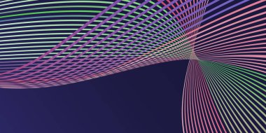 Kapak tasarımı Tasarım şablonu. Moda afişi ve poster oluşturmak için soyut gradyan dalga çizgilerine sahip yaratıcı arkaplanlar