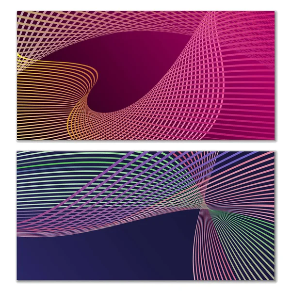 Návrh Obalu Sada Šablon Návrhů Creative Backgrounds Abstract Gradient Wave — Stockový vektor