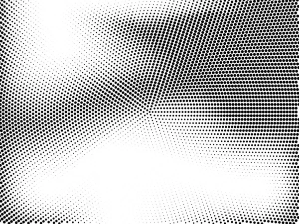 Halbtonmonochrome Textur Mit Punkten Minimalismus Vektor Schwarz Weiße Farben Hintergrund — Stockvektor