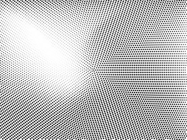 Noktalı yarı tonlu monokrom dokusu. Minimalizm, vektör. Siyah ve beyaz renkler. Posterler, web siteleri, kartvizitler, kartpostallar, iç tasarım için arka plan.