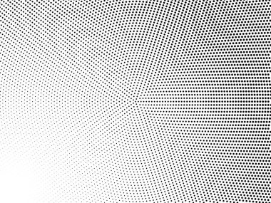 Noktalı yarı tonlu monokrom dokusu. Minimalizm, vektör. Siyah ve beyaz renkler. Posterler, web siteleri, kartvizitler, kartpostallar, iç tasarım için arka plan.