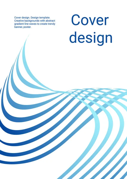 Lignes Ondulées Rubans Gradient Multicolore Créatif Fond Inhabituel Avec Des — Image vectorielle