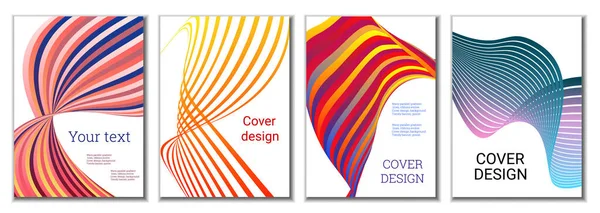 Ontwerp Van Covers Voor Tijdschriften Banners Posters Set Van Hoezen — Stockvector