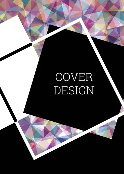 Cover Design Ungewöhnlicher Abstrakter Hintergrund Für Magazin Buch Splash Bannervektor — Stockvektor