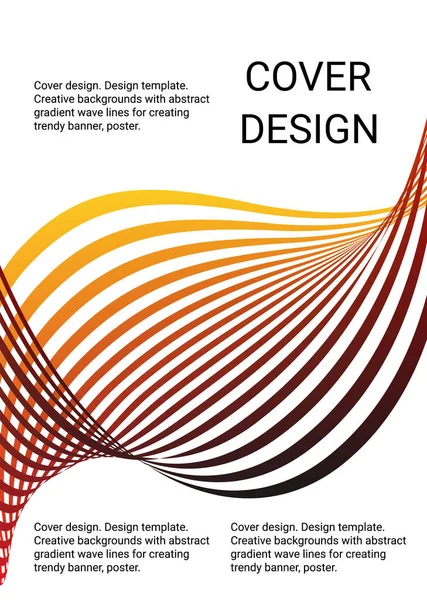 Lignes Ondulées Rubans Gradient Multicolore Créatif Fond Inhabituel Avec Des — Image vectorielle