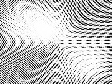 Noktalı yarı tonlu monokrom dokusu. Minimalizm, vektör. Siyah ve beyaz renkler. Posterler, web siteleri, kartvizitler, kartpostallar, iç tasarım için arka plan.