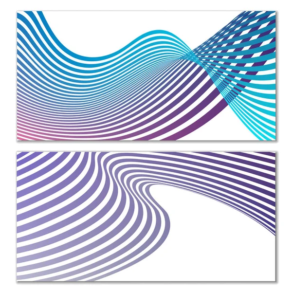 Cover Design Set Design Templates Creative Backgrounds Abstract Gradient Wave — Stock Vector