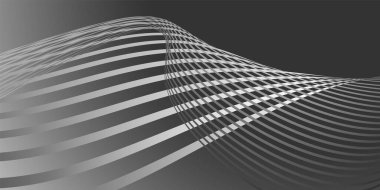 Kapak tasarımı Tasarım şablonu. Moda afişleri ve poster yapmak için soyut gradyan dalga çizgileri olan yaratıcı arka planlar. Gri metalik