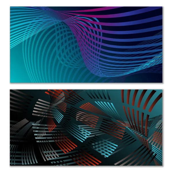 Líneas onduladas o cintas. Gradiente rayado multicolor. Fondo creativo inusual con líneas de onda de gradiente abstractas para crear banner de moda, póster. Vector eps — Vector de stock