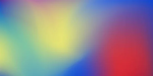 アブストラクトぼやけたグラデーション背景。創造的な近代的なベクトル図。ホログラフィックスペクトル。青、ピンク、黄色のトーン — ストックベクタ