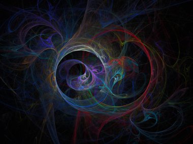 sürreal gelecekçi dijital 3D tasarım sanat soyut arkaplan fraktal resimleme meditasyon ve dekorasyon duvar kağıdı için