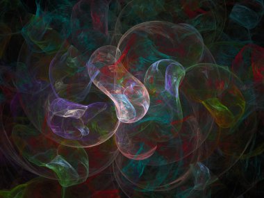 sürreal gelecekçi dijital 3D tasarım sanat soyut arkaplan fraktal resimleme meditasyon ve dekorasyon duvar kağıdı için