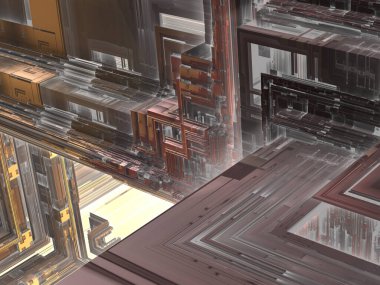 sürreal gelecekçi dijital 3D tasarım sanat soyut arkaplan fraktal resimleme meditasyon ve dekorasyon duvar kağıdı için