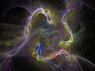 sürreal gelecekçi dijital 3D tasarım sanat soyut arkaplan fraktal resimleme meditasyon ve dekorasyon duvar kağıdı için