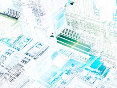 sürreal gelecekçi dijital 3D tasarım sanat soyut arkaplan fraktal resimleme meditasyon ve dekorasyon duvar kağıdı için