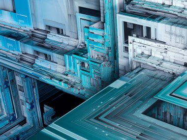 sürreal gelecekçi dijital 3D tasarım sanat soyut arkaplan fraktal resimleme meditasyon ve dekorasyon duvar kağıdı için