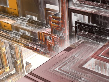 sürreal gelecekçi dijital 3D tasarım sanat soyut arkaplan fraktal resimleme meditasyon ve dekorasyon duvar kağıdı için