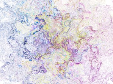 Soyut arkaplan çizimi, modern hipster fraktal alev grafiği. Renkli sürreal poster, afiş