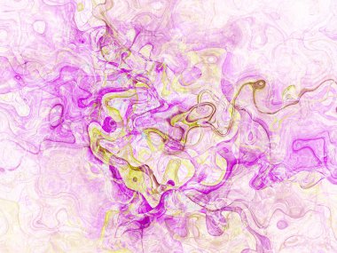 Soyut arkaplan çizimi, modern hipster fraktal alev grafiği. Renkli sürreal poster, afiş