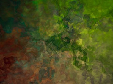 Soyut arkaplan çizimi, modern hipster fraktal alev grafiği. Renkli sürreal poster, afiş