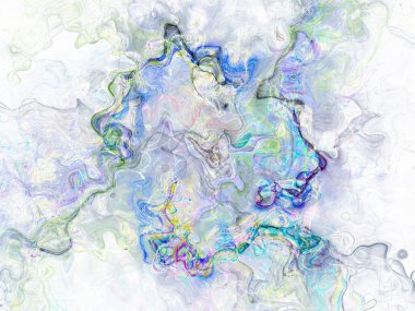 Soyut arkaplan çizimi, modern hipster fraktal alev grafiği. Renkli sürreal poster, afiş