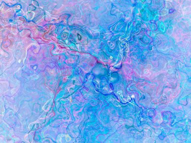 Soyut arkaplan çizimi, modern hipster fraktal alev grafiği. Renkli sürreal poster, afiş