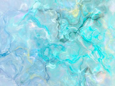 Soyut arkaplan çizimi, modern hipster fraktal alev grafiği. Renkli sürreal poster, afiş