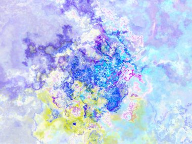 Soyut arkaplan çizimi, modern hipster fraktal alev grafiği. Renkli sürreal poster, afiş