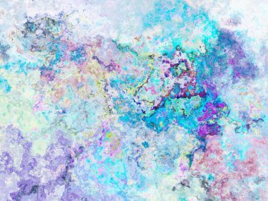 Soyut arkaplan çizimi, modern hipster fraktal alev grafiği. Renkli sürreal poster, afiş