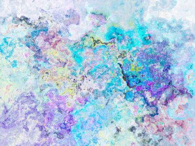 Soyut arkaplan çizimi, modern hipster fraktal alev grafiği. Renkli sürreal poster, afiş