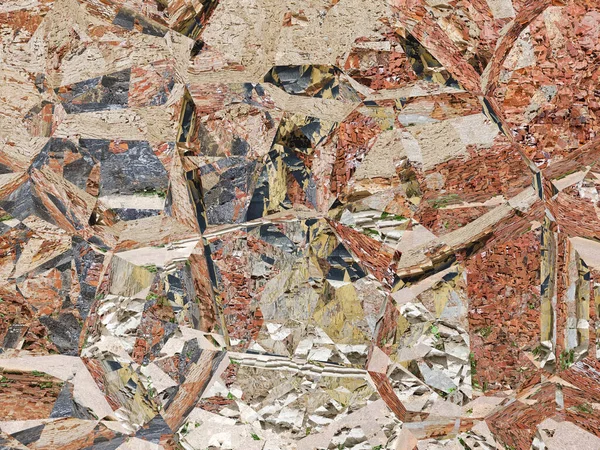 Soyut arkaplan çizimi, modern hipster fraktal alev grafiği. Renkli sürreal poster, afiş