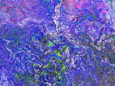 Soyut arkaplan çizimi, modern hipster fraktal alev grafiği. Renkli sürreal poster, afiş