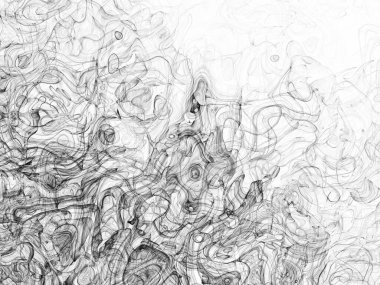 Soyut arkaplan çizimi, modern hipster fraktal alev grafiği. Renkli sürreal poster, afiş