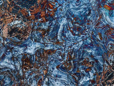 Soyut arkaplan çizimi, modern hipster fraktal alev grafiği. Renkli sürreal poster, afiş